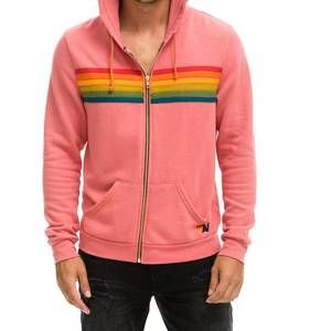 Nwt aviator nation 6 stripe - zip hoodie pink in pink
